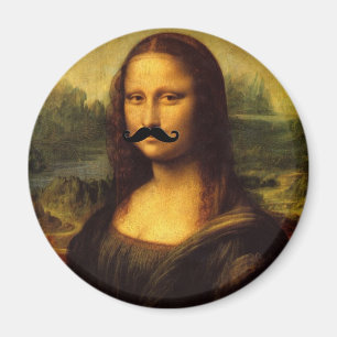 Mona Lisa With Moustache Magnet