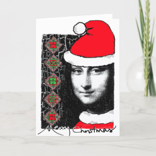Mona Lisa Xmas-Greeting Card