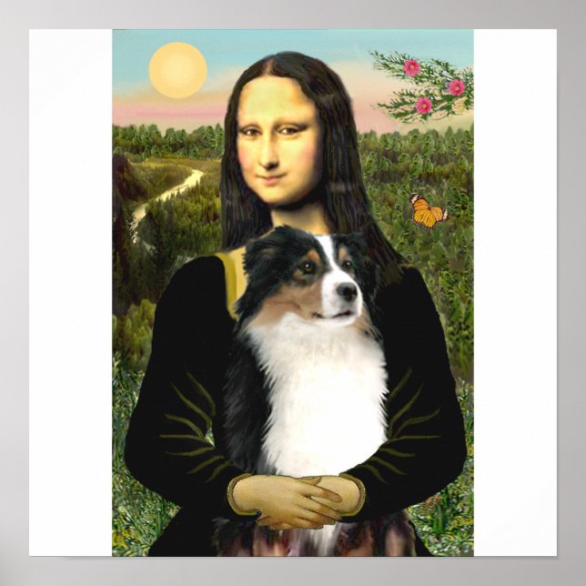 Mona Lisa's Australian Shepherd (Tri) Poster (Front)