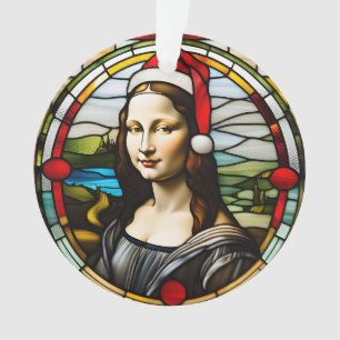 Mona Lisa's Merry Mischief - Christmas 2024 Ornament