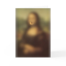 Mona Lisa's Smile Souvenir Folded Greeting Card