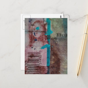 Mona Mixed Media Postcard