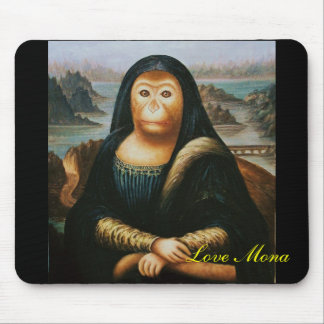 mona monkey mouse mat
