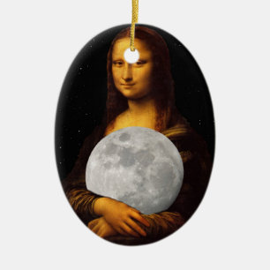 Mona Moona Lisa Ceramic Tree Decoration