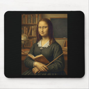 Mona Teacher - Funny Mona Lisa  Mouse Mat