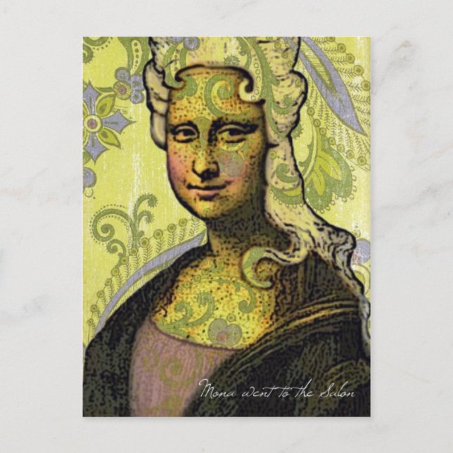 Mona Went to The Salon Postcard (Front)