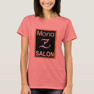 Mona Z Ladies Ringer Tee (Smaller Logo)