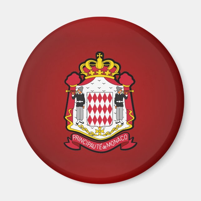 Monacan coat of arms magnet (Front)