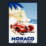 Monaco 1937, Vintag Art Poster<br><div class="desc">Vintage Art ,  1937 Monaco race .</div>
