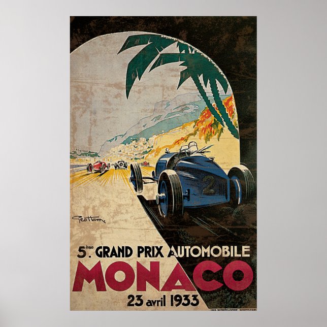 Monaco 5th Grand Prix 1933 2 Poster (Front)