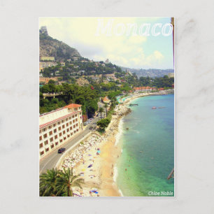 Monaco Beach Postcard