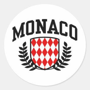 Monaco Classic Round Sticker