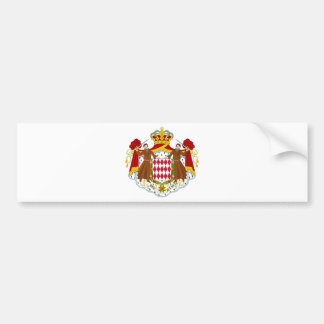 Monaco Coat of Arms Bumper Sticker