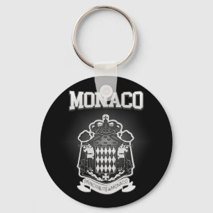 Monaco Coat of Arms Key Ring