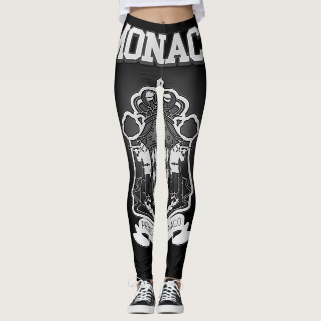 Monaco Coat of Arms Leggings (Front)