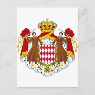 Monaco Coat of Arms Postcard