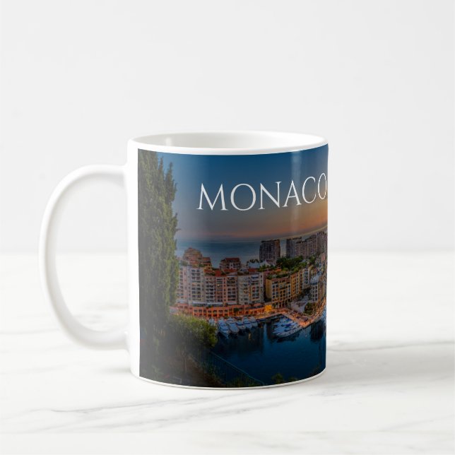 Monaco Coffee Mug Souvenir Memento Cup (Left)