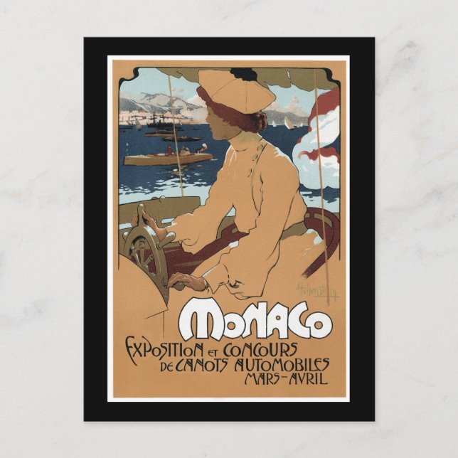 Monaco/Concours de Canots, 1900 Postcard (Front)