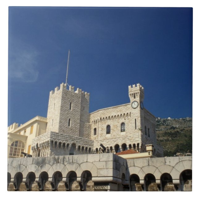 Monaco, Cote d'Azur, Prince's Palace. Tile (Front)