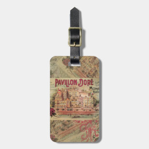 Monaco Fancy Vintage French Riviera France Luggage Tag