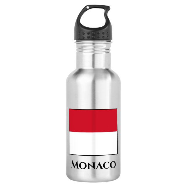 Monaco Flag 532 Ml Water Bottle (Front)