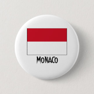 Monaco Flag 6 Cm Round Badge