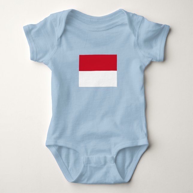 Monaco Flag Baby Bodysuit (Front)
