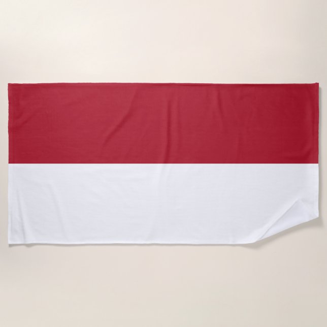 Monaco flag beach towel (Front)