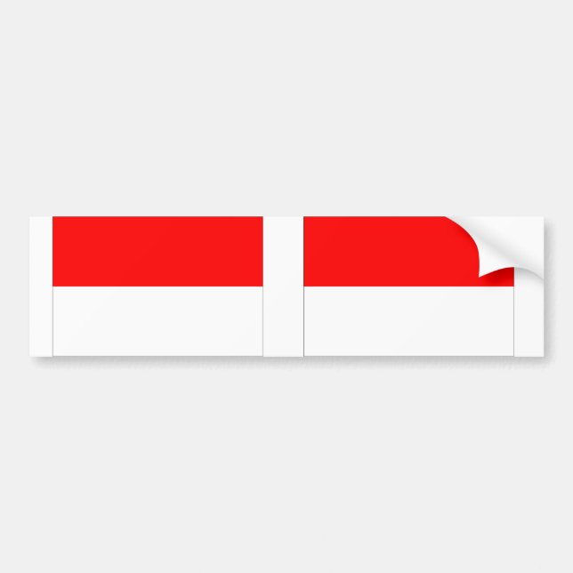 Monaco flag bumper sticker (Front)