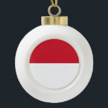 Monaco Flag Ceramic Ball Christmas Ornament<br><div class="desc">Search "wowsmiley" for more products like this one.</div>