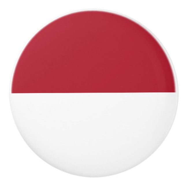 Monaco flag ceramic knob (Front)