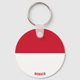 Monaco Flag Charming Patriotic Key Ring