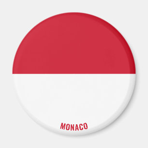 Monaco Flag Charming Patriotic Magnet