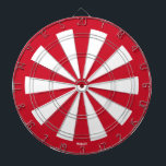 Monaco Flag Colourful Patriotic Dartboard<br><div class="desc">Monaco Flag Colourful Patriotic Dart Board in the colours of the Monaco flag. Dartboard is covered in the twenty slices surrounded by the circular outline, all painted in the national flag colours. The small representation of the national flag is very subtly integrated in the middle of the board. The design...</div>