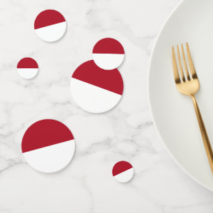Monaco flag confetti