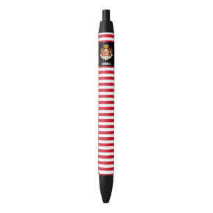 Monaco Flag Cute Patriotic Black Ink Pen