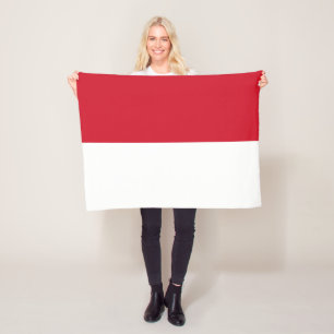 Monaco Flag Fleece Blanket