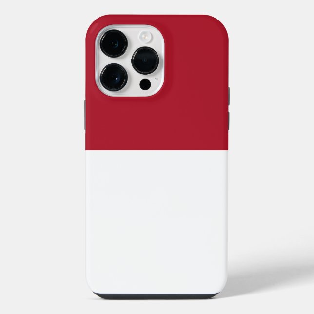 Monaco flag iPhone case (Back)