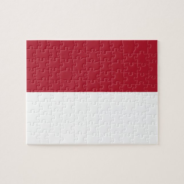 Monaco flag jigsaw puzzle (Horizontal)
