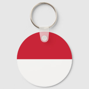 Monaco Flag Key Ring