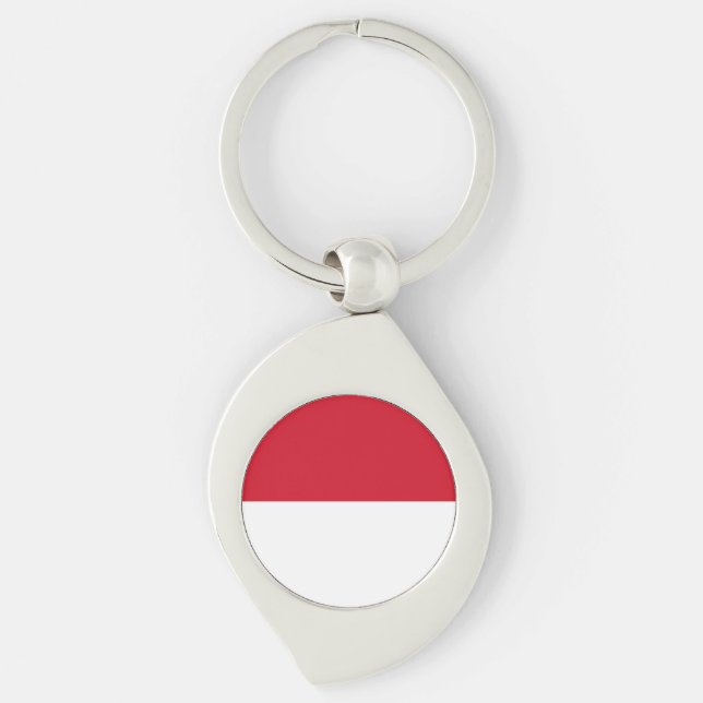 Monaco Flag Key Ring (Front)