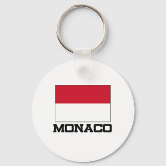 Monaco Flag Key Ring