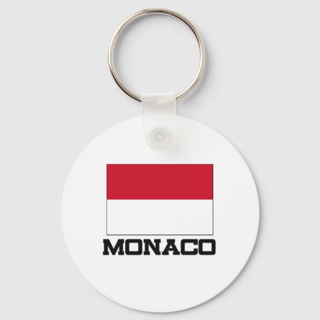 Monaco Flag Key Ring (Front)