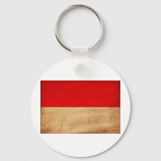 Monaco Flag Key Ring (Front)