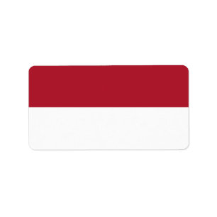 Monaco flag label