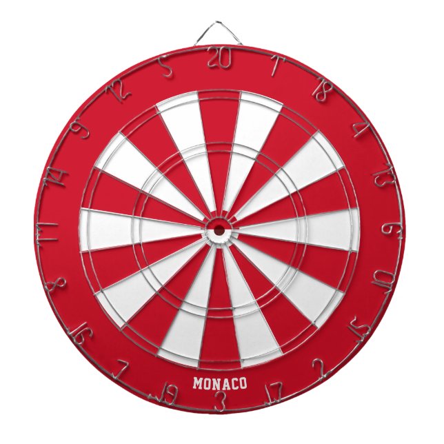 Monaco Flag Patriot's Bullseye Dartboard (Front)