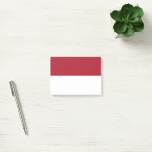 Monaco flag post-it notes
