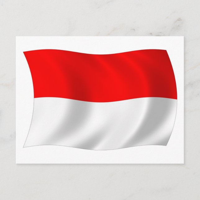 Monaco Flag Postcard (Front)