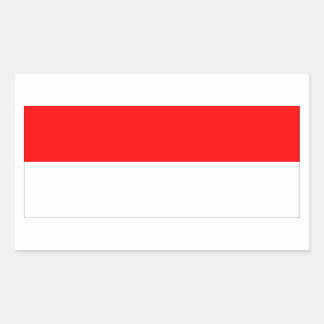 Monaco Flag Rectangular Sticker