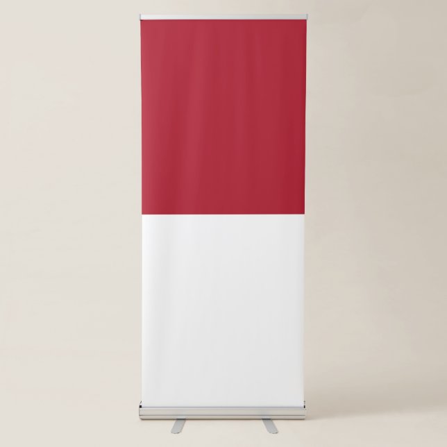 Monaco flag retractable banner (Front)
